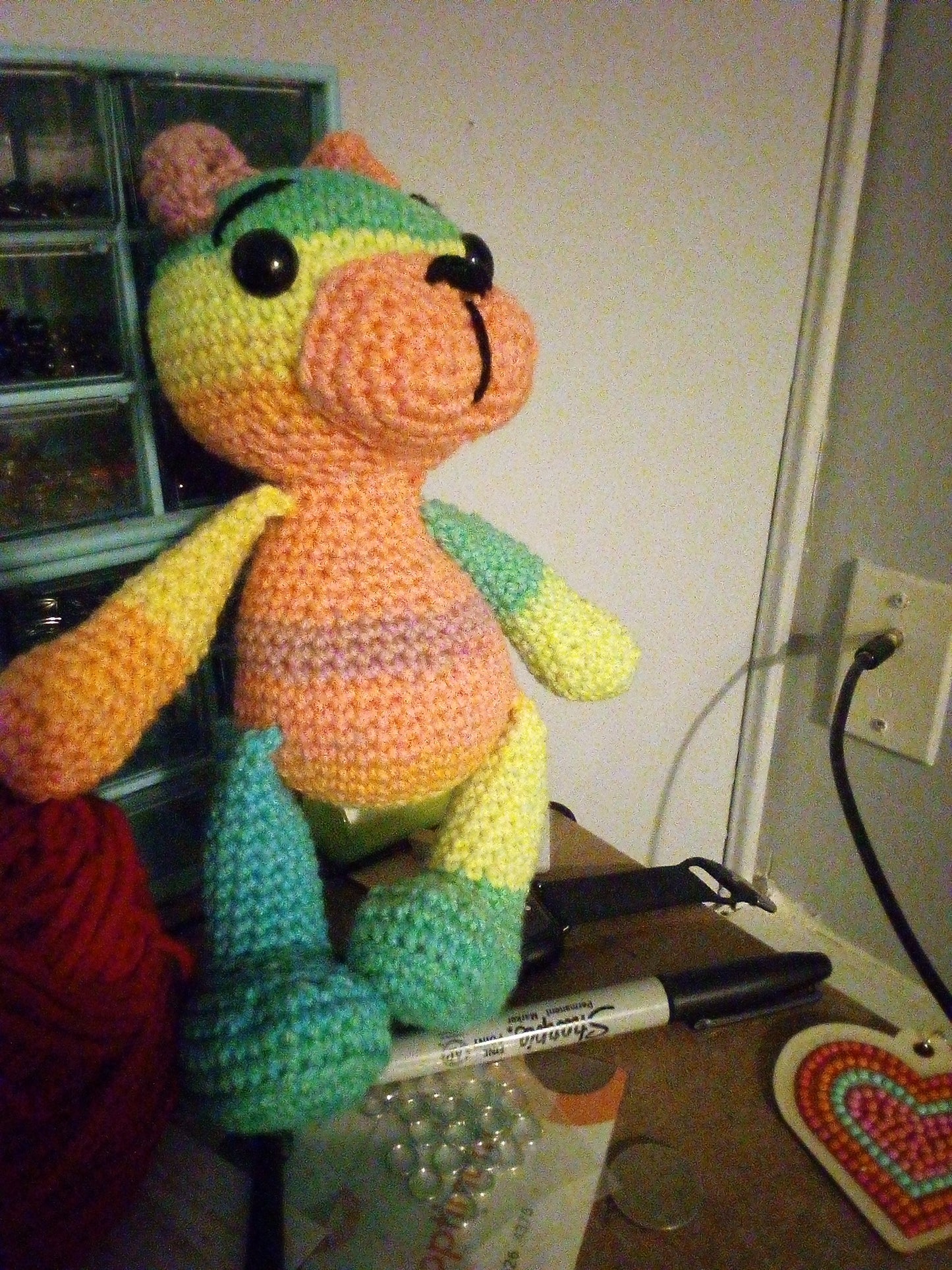 Multicolor teddy bear