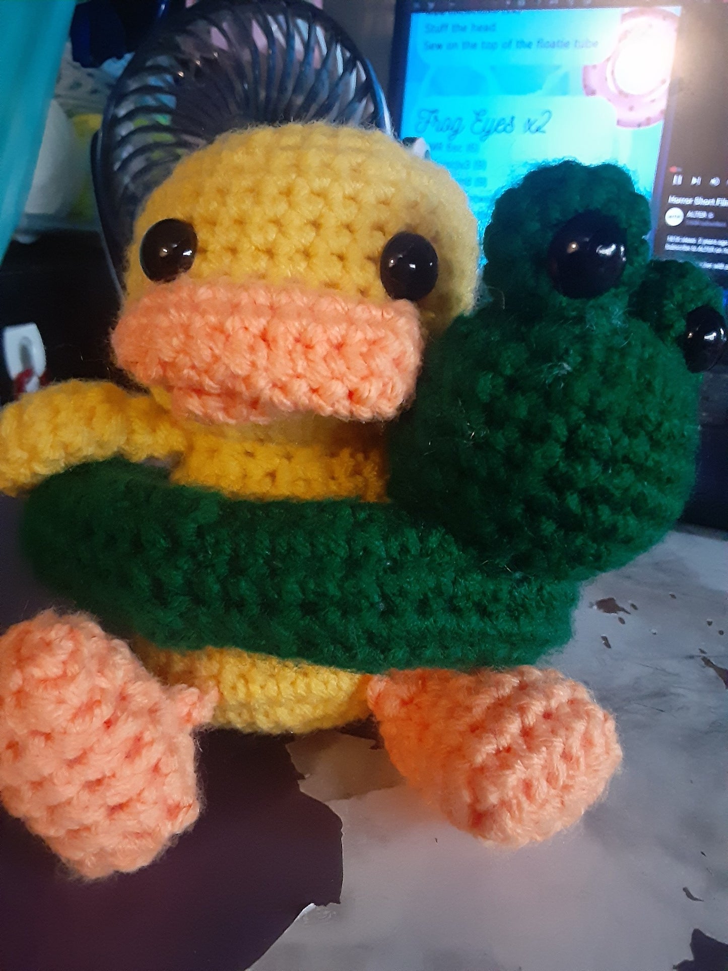 duck with floaty